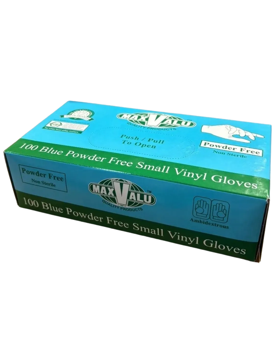 Maxvalu Blue Vinyl Gloves Powdered