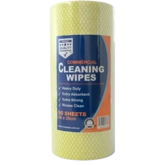 Commercial Cleaning Wipes Roll 50x30cm 90 Sheets