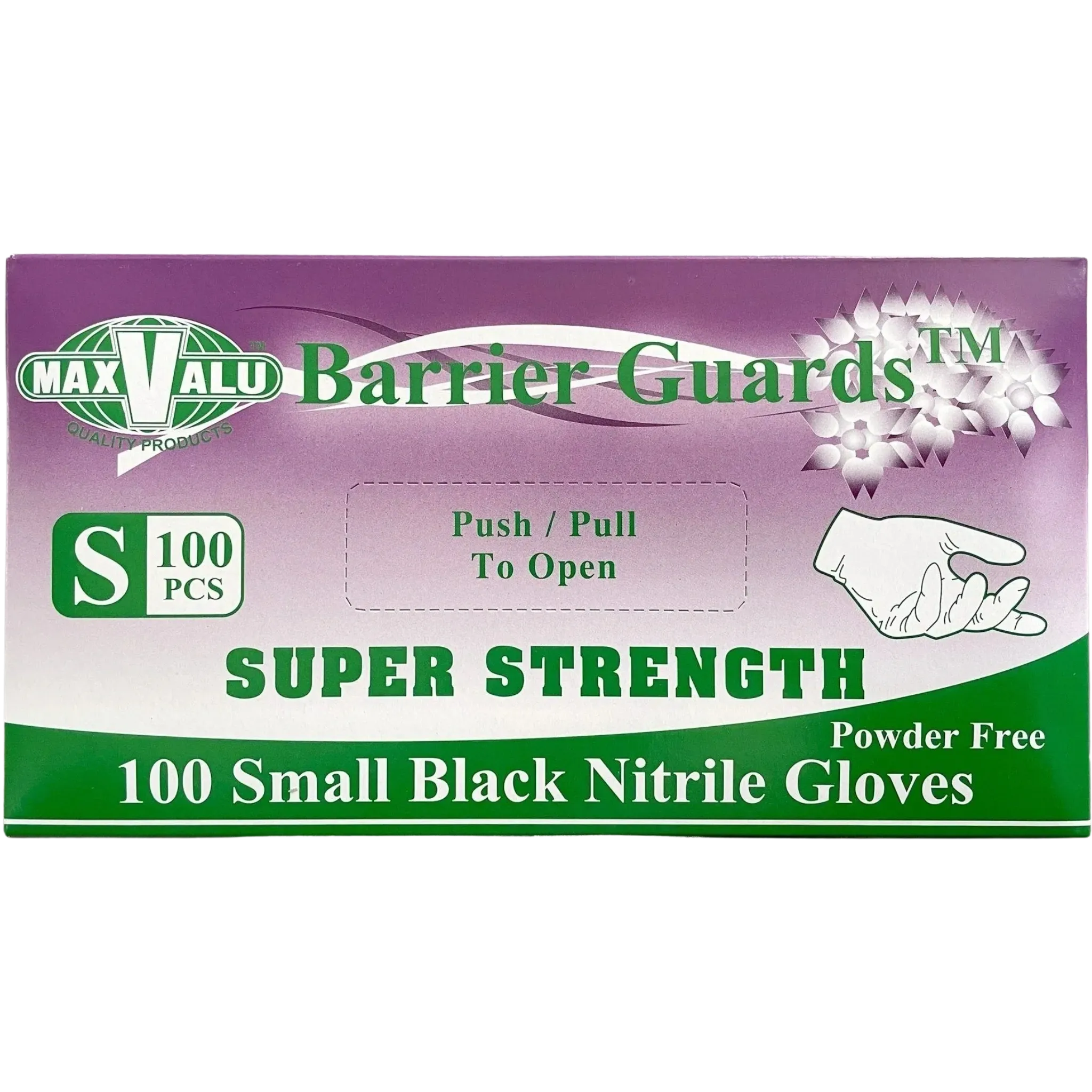 Super Strength Black Nitrile Gloves - Various Sizes