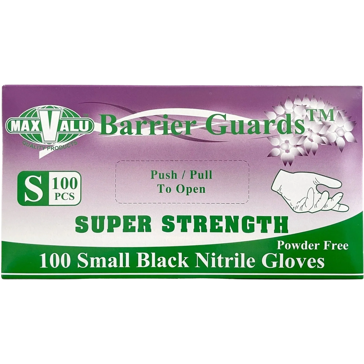 Super Strength Black Nitrile Gloves - Various Sizes