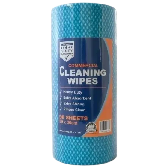 Commercial Cleaning Wipes Roll 50x30cm 90 Sheets