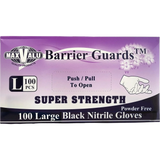 Super Strength Black Nitrile Gloves - Various Sizes