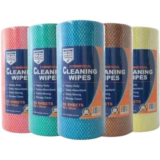 Commercial Cleaning Wipes Roll 50x30cm 90 Sheets