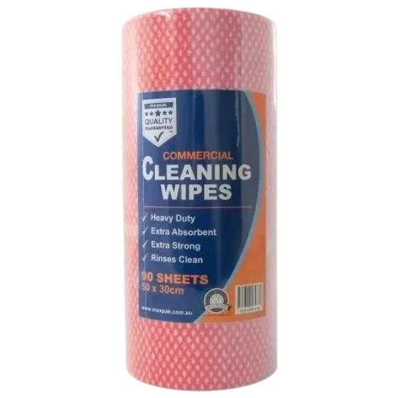 Commercial Cleaning Wipes Roll 50x30cm 90 Sheets