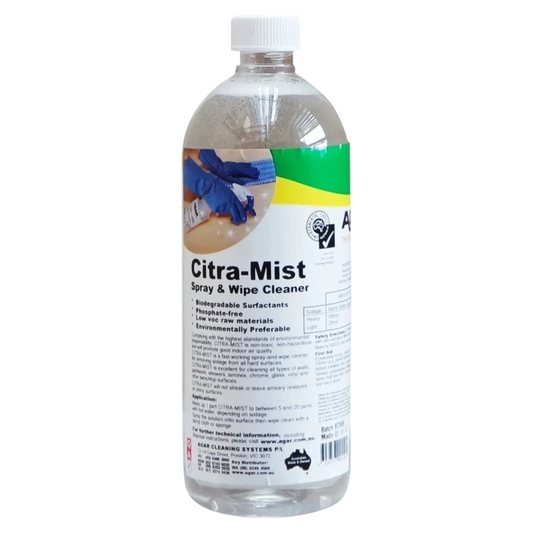 Agar Citra-Mist Spray & Wipe Cleaner Various Sizes