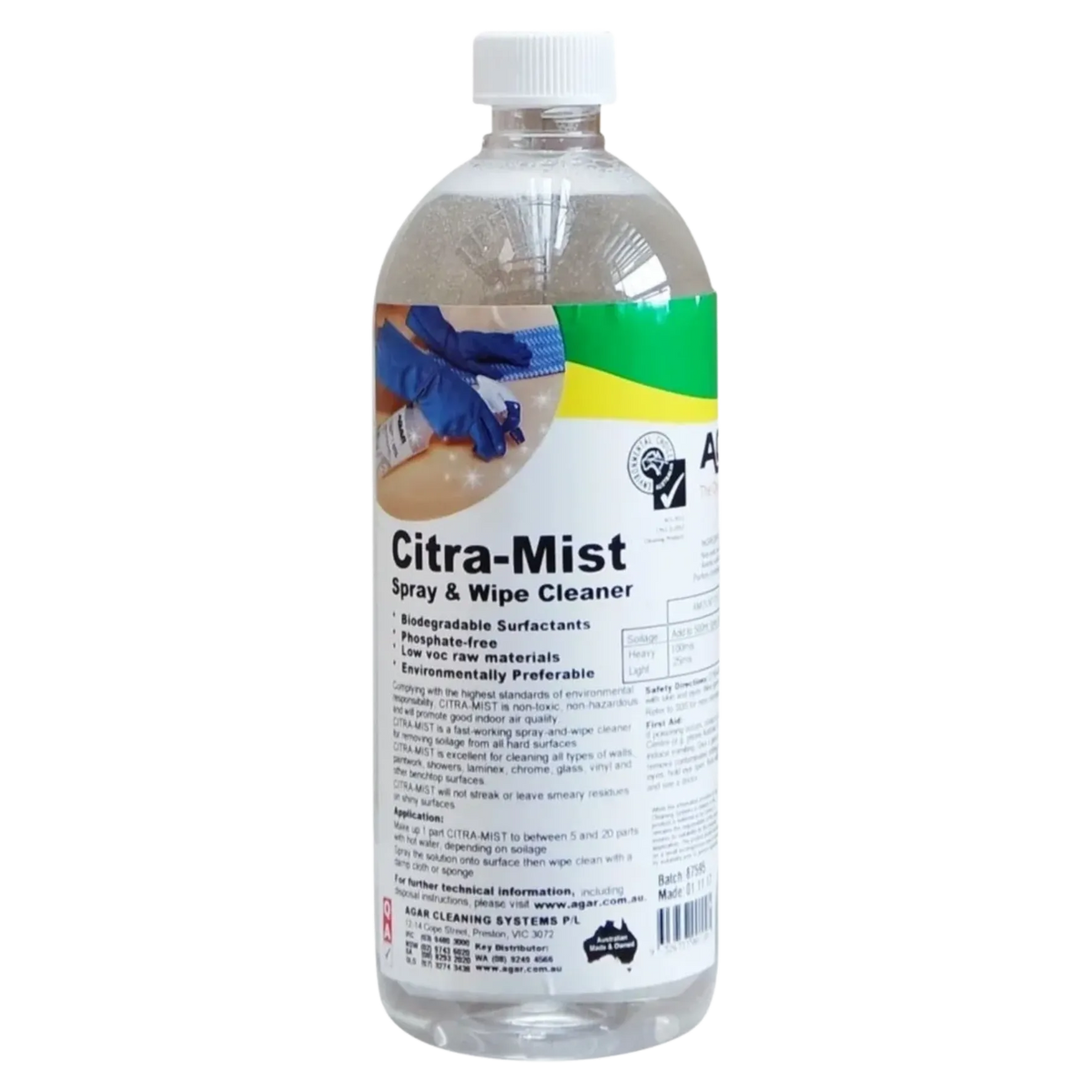 Agar Citra-Mist Spray & Wipe Cleaner Various Sizes