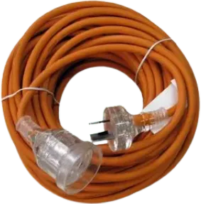 Extension Lead Rubber 20meter, 10amp, 3 core orange