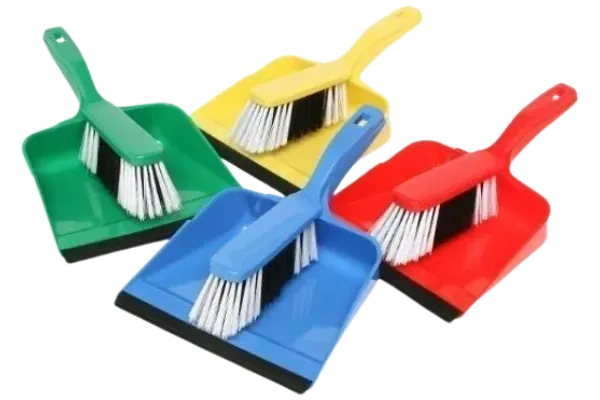 Dust Pan & Brush Set - Assorted Colours EDCO