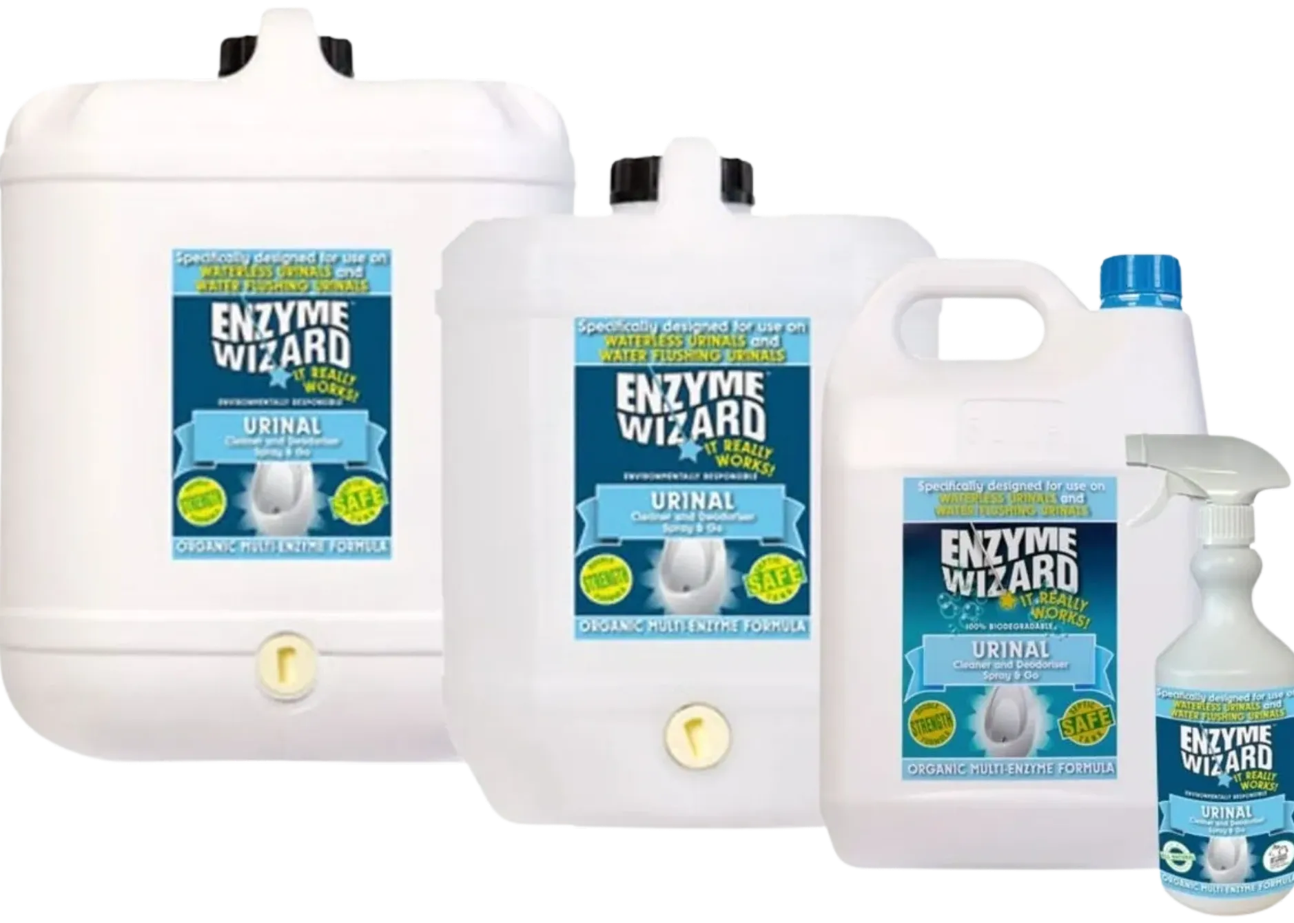 Enzyme Wizard Urinal Cleaner & Deodoriser Various Sizes