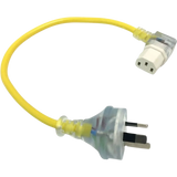 Short IEC Lead T1V3-34cm Yellow