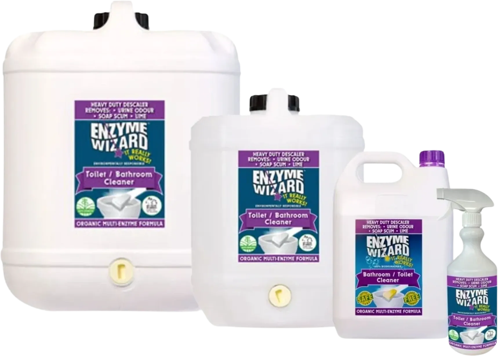 Enzyme Wizard Bathroom/Toilet Cleaner Various Sizes