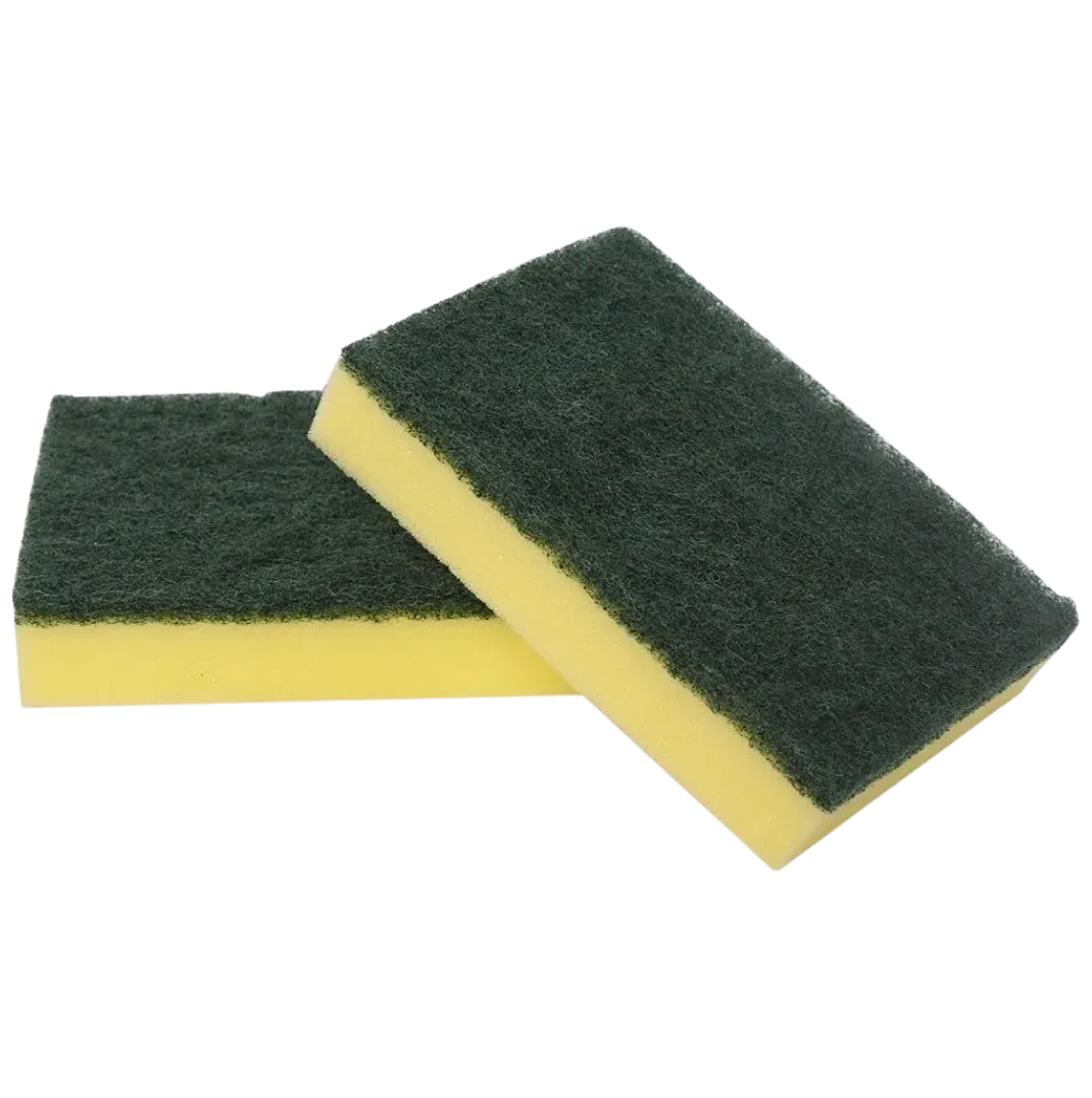 Sponge Scours 10pk Standard OR Soft 15x10cm SABCO