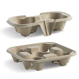 Biopak Pulp BioCup Tray 2-Cup or 4-Cup