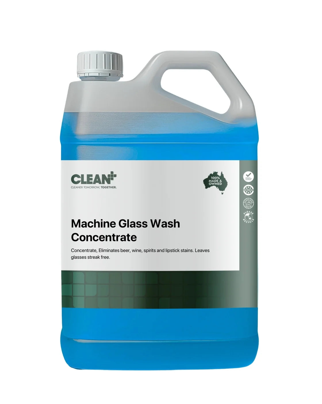 Clean Plus Machine Glass Wash Blue Concentrate