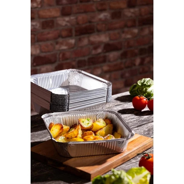 Fiesta Recyclable Deep Foil Container - 245x245x59mm (Pack 200)