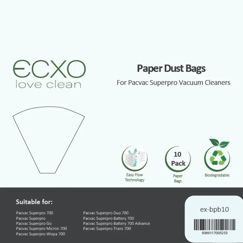 Bag ECXO - Pacvac Superpro 700 (10pk)