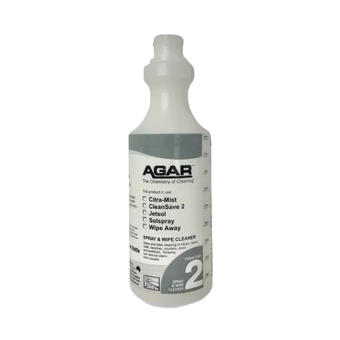 Agar #2 500ml Empty Spray Bottle. Citra-Mist, CleanSave 2, Jetsol, Solspray, Wipe Away