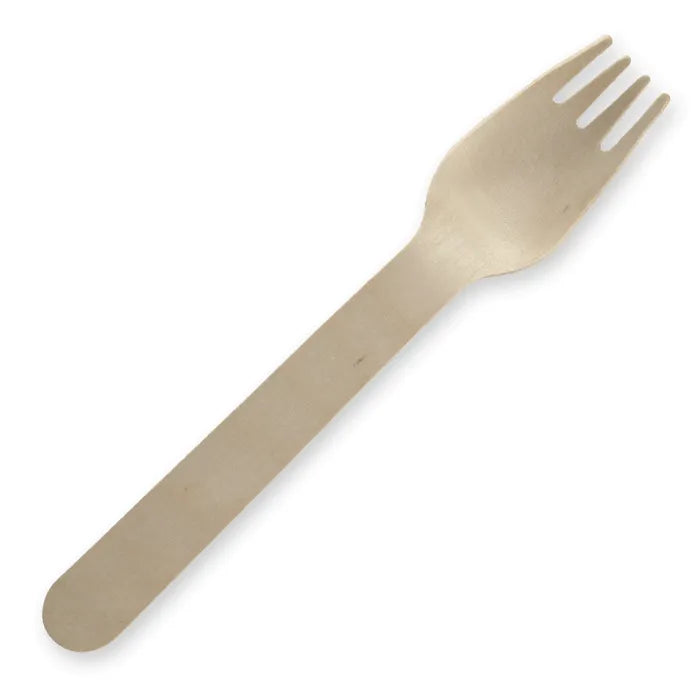 Biopak 16cm Unbranded FSC 100% Wood Cutlery