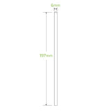 Biopak 6mm Regular Kraft BioStraw (Carton 2500)