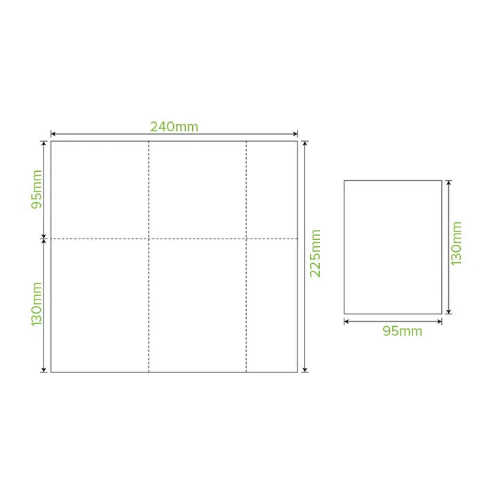 Biopak D-Fold Compact 1-Ply Dispenser BioNapkin (Carton 5000)