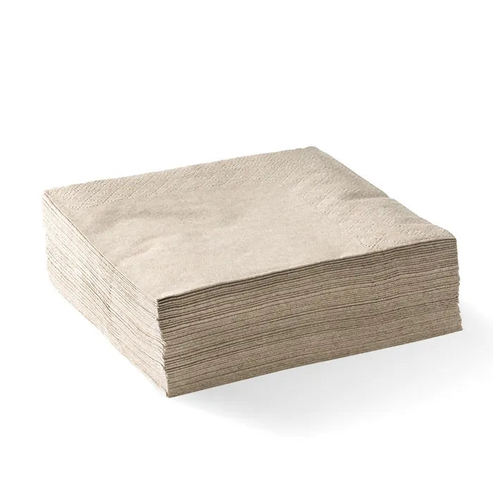 Biopak 2-Ply 1/4 Fold Corner Embossed Dinner BioNapkin (Carton 1000)