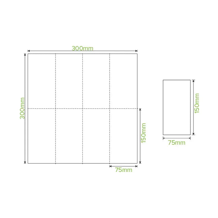 Biopak 1-Ply 1/8 Fold White Lunch BioNapkin (Carton 3000)