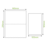 Biopak Single Saver 2-Ply Quilted Natural BioDispenser Napkin