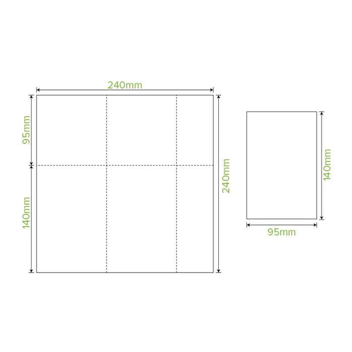 Biopak E-Fold Tall 1-Ply Dispenser BioNapkin (Carton 5000)