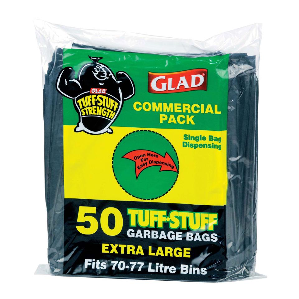 Glad® Tuff Stuff® Garbage Bag XLarge 70-77L (50 pack)