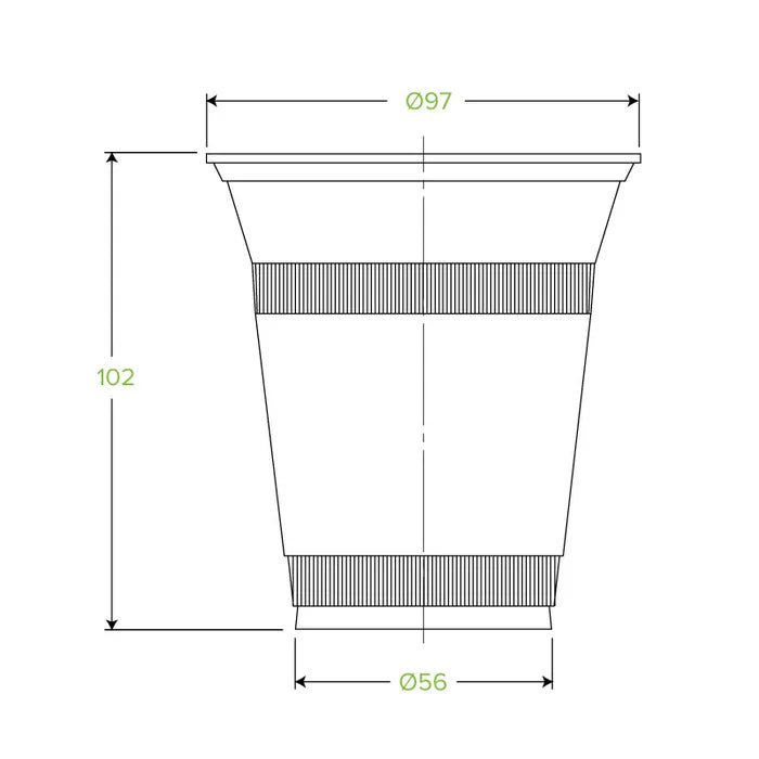 Biopak 360ml Clear BioCup (Carton 1000)