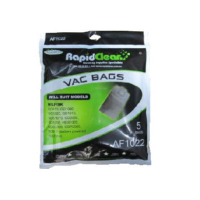 RapidClean Vacuum Bag - Nilfisk GD, HD & VP series - 5 pack