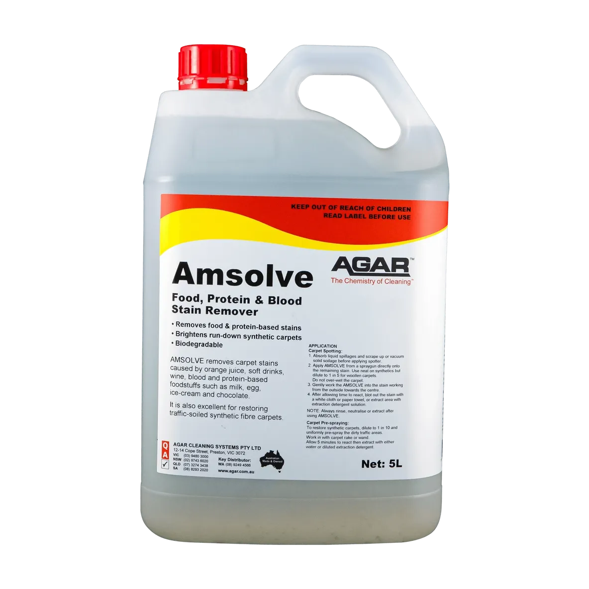 Agar Amsolve Food Protein & Blood Stain Remover