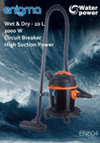 Enigma 20L Wet & Dry 2000w Vacuum/Blower