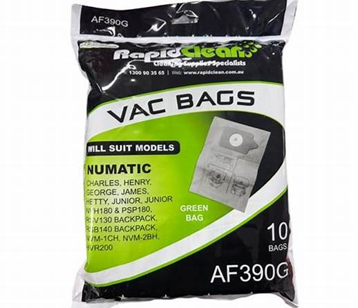 RapidClean Vacuum Bag - Numatic Henry, Charles, Hetty, James - 10 pack