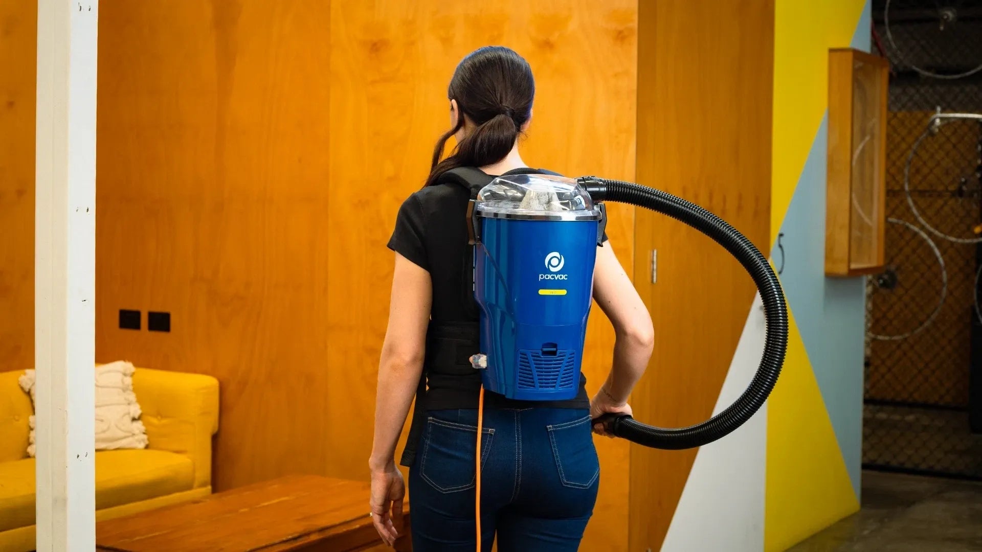 Pacvac Velo Lightweight Backpack Vacuum Cleaner with Ecoharness