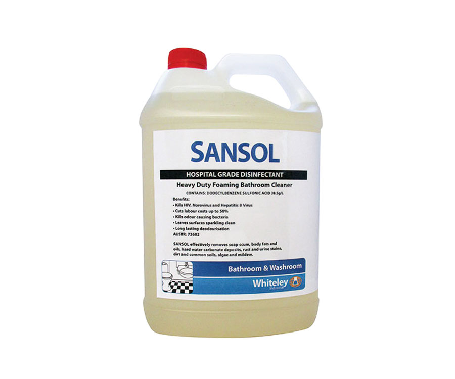 Whiteley Sansol 5L Hospital Grade Disinfectant